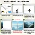 thumbnail image 7 of 69"x98" Wall Mural Peel and Stick Wallpaper Misty Mountain Forest Landscape Pine Trees Blue Sky Wall Decor Self Adhesive Removable Wall Stickers for Bedroom Living Room, 7 of 7