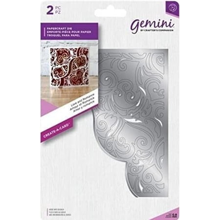 Gemini Create-A-Card 2Pc Love Romance Papercraft Die Kit Cards Scrapbooking NEW