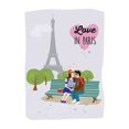 thumbnail image 2 of Braun Studio 15x18 White Modern Wood Framed Museum Art Print Titled - Love in Paris, 2 of 4