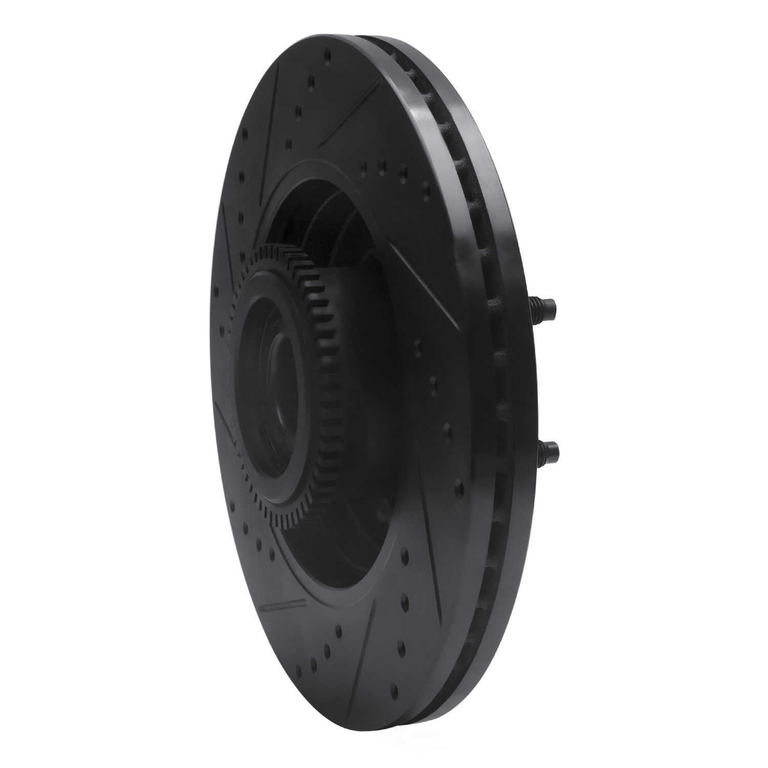 Dynamic Friction Company 633-54184R DFC Brake Rotor - Drilled And Slotted - Black
