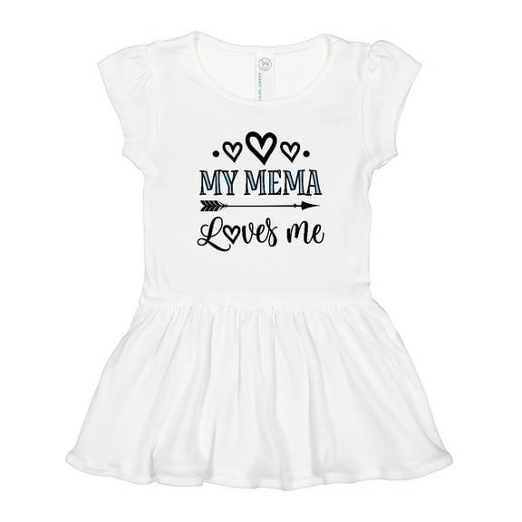 Inktastic My Mema Loves Me Girls Girls Toddler Dress