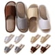 thumbnail image 1 of Pantuflas desechables biroris para invitados, punta abierta, 8 pares, 1 of 7