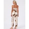 thumbnail image 4 of DARING DIVA Women's Leopard Satin Silky Soft V Neck Spaghetti Pants Pajama Set M Champagne, 4 of 7