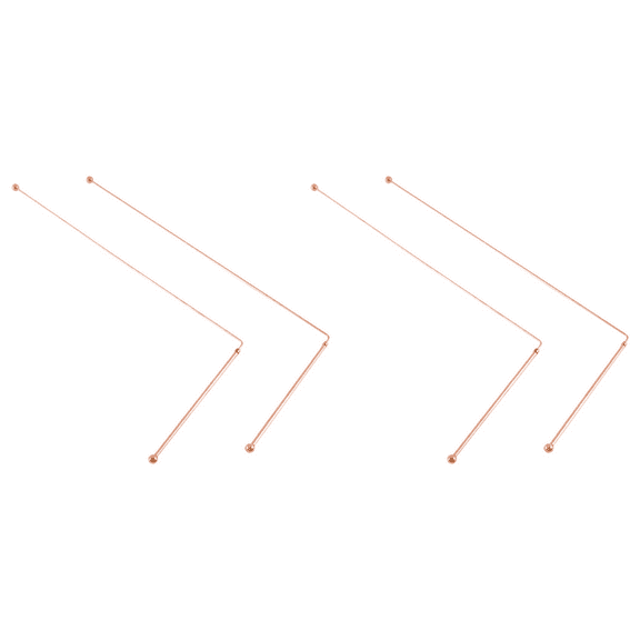 Copper Dowsing Rods - 99.9% Pure Copper 4PCS Divining Rods Energy Water Witching Detector