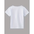 thumbnail image 2 of 1ST Grade SQUAD Arrow Letters Graphic Print Boys Breathable Sweat Absorbent T-shirt, Casual Comfortable And Lightweight Round Neck Tops For Boy In Summer, 2 of 7