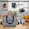 thumbnail image 2 of Insulated Lunch Bags for Women Men with Adjustable Shoulder Strap,AILKIN Large Lunch Box Tote Leakproof Cooler Reusable Thermal Lunch Bags for Women,Adults,School,Work,Office,Picnic,Stripe, 2 of 7