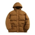 thumbnail image 1 of Wdfiry Vestes à Capuche pour Hommes Couleur Unie Décontractée Manches Longues avec Poches Coton Bouton Fermeture à Glissière Ouvert devant Grande Taille, 1 of 3