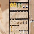 thumbnail image 5 of ProCase Jewelry Organizer Stand Earring Holder, 144 Holes Stud Earring Display Rack Necklace Holder Storage Tower with Removable Wooden Ring Tray for Earrings Necklaces Bracelets Rings Watches -Grey, 5 of 7