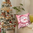 thumbnail image 4 of Christmas Pillow Covers 18x18 inch Christmas Tree Design, Soft Pink Square Cushion Cover for Sofa Chair, Living Room Holiday Decor C, 4 of 6