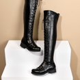 thumbnail image 2 of Chic Strappy High Knee Boots,A New Style for Trendsetting Cool Girls US7, 2 of 4
