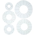 thumbnail image 4 of 5 Pcs Cercles Antidérapants Modèles de Règle de Quilting pour Éclosion Croisée, 4 of 8