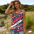 thumbnail image 5 of 250th Anniversary Tank Tops for Women 2026 - Patriotic Tie-Dye Square Neck Sleeveless Tees - 1776-2026 USA Star Print Casual Summer Blouse Watermelon Red XXL, 5 of 6