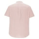 thumbnail image 4 of Blusa y camisa de manga corta con cuello alto para hombre, de verano, de lino, semiabierta, con botones, informal, holgada, a rayas, 4 of 5