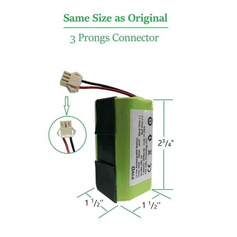 vhbw Akku Ersatz für Philips CP0111/01, 4IFR19/66 für (1400 mAh, 12,8 V