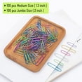 thumbnail image 4 of Clips De Papel 200 Piezas Jumbo Y Mediano (2 Pulgadas Y 1,3 Pulgadas) Clip De Papel De Colores Clips De Papel Grandes Clips De Papel De Varios Tamaños Para Papeleo Oficina Escuela Y Uso Personal, 4 of 5
