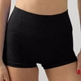 thumbnail image 2 of Women's High Waisted Seamless Shimmer Biker Shorts Butt Lift Workout Yoga Shorts, 2 of 4