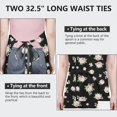 thumbnail image 6 of Pioneer Flower Floral Print Pattern Apron for Women and Men, Cotton Linen Waterproof with Pockets, Adjustable, 33x27 Inch for Kitchen, Gardening, BBQ, Salon, 6 of 6