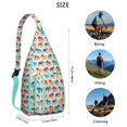 thumbnail image 3 of Waterproof Hiking Sling Backpack for Women – Lightweight Crossbody Bag with Adjustable Strap, Multipurpose Chest Bag for Travel & Outdoor Adventures – Boho Elephant Mandala Paisley Floral Design, 3 of 4
