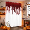 thumbnail image 4 of Shower Curtains for Bathroom-60"x72",Halloween Pattern Waterproof Bath Curtain Grommet Shower Curtain Set with Hooks, 4 of 9