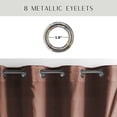 thumbnail image 4 of Evideco French Home Goods Robin Green Robin Grommet Sheer Curtain Panel Pairs Curtains, 55 in x 55 in (2 Panels), 4 of 6