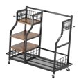 thumbnail image 4 of Almencla Golf Bag Storage Garage Organizer Golfing Equipment Rack for Basement Garage, 4 of 8