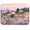 A House Srrounding By Trees And Flowers, variant on Kitchen Drying Mat Super Absorbent Heat Resistant Reversible & Foldable With Hanging Loop Beautiful Sunny Day in Costa Of Italy
