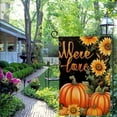 thumbnail image 4 of PHYHOO Fall Welcome Garden Flag, Pumpkin Sunflowers Black Double Sided Decorative Flag for Outside Yard Lawn Outdoor Decoration White, 4 of 6