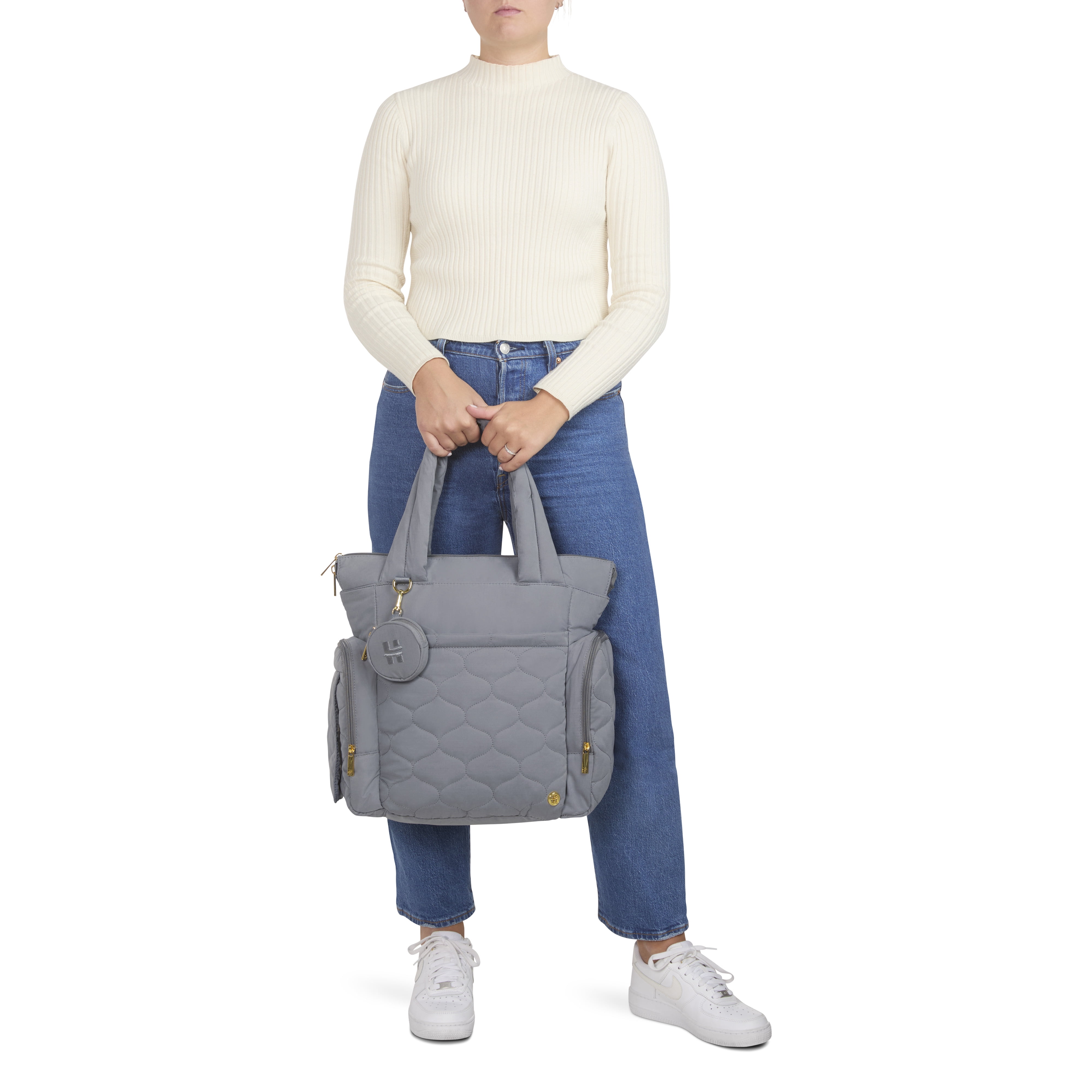 Huggies Cozy Hugg Pack Diaper Bag, Quiet Shade, Gray
