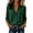 Green, variant on Womens Summer Tops Solid Color Collared 3/4 Sleeve Button Front Shirt Dual Chest Pockets Casual Lightweight Daily Wear Tops