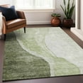 thumbnail image 6 of Addison Rugs Mayfield Washable Transitional Abstract Olive Rectangle Rug, 9' x 12', 6 of 6