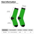 thumbnail image 5 of Yiaed Green Print Great elasticity Crew Socks Sports socks for Men and Women, 5 of 5