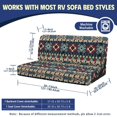 thumbnail image 6 of POLERO Southwestern Geometric Art RV Slipcover Dust Stain Proof, Fit for Camper Motorhome, RV Couch Covers Fit for Futon Sofa, 6 of 6