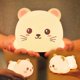 thumbnail image 1 of Linda lámpara de silicona con forma de gato blando con control remoto, luz nocturna de animales Kawaii para mujeres y niñas, luz nocturna de conejo decorativa LED para dormitorio d, 1 of 5