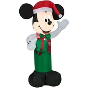 3.5 Foot Mickey Mouse with Present and Santa Hat