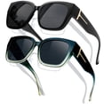 thumbnail image 1 of Gafas de Sol Polarizadas KANASTAL UV400 Negro/Verde Para Usar Sobre Anteojos, 1 of 7