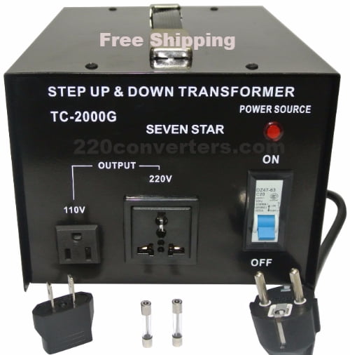 SevenStar ST-300W Watt Voltage Transformer Up/Down 110V to 220V Power Converter 