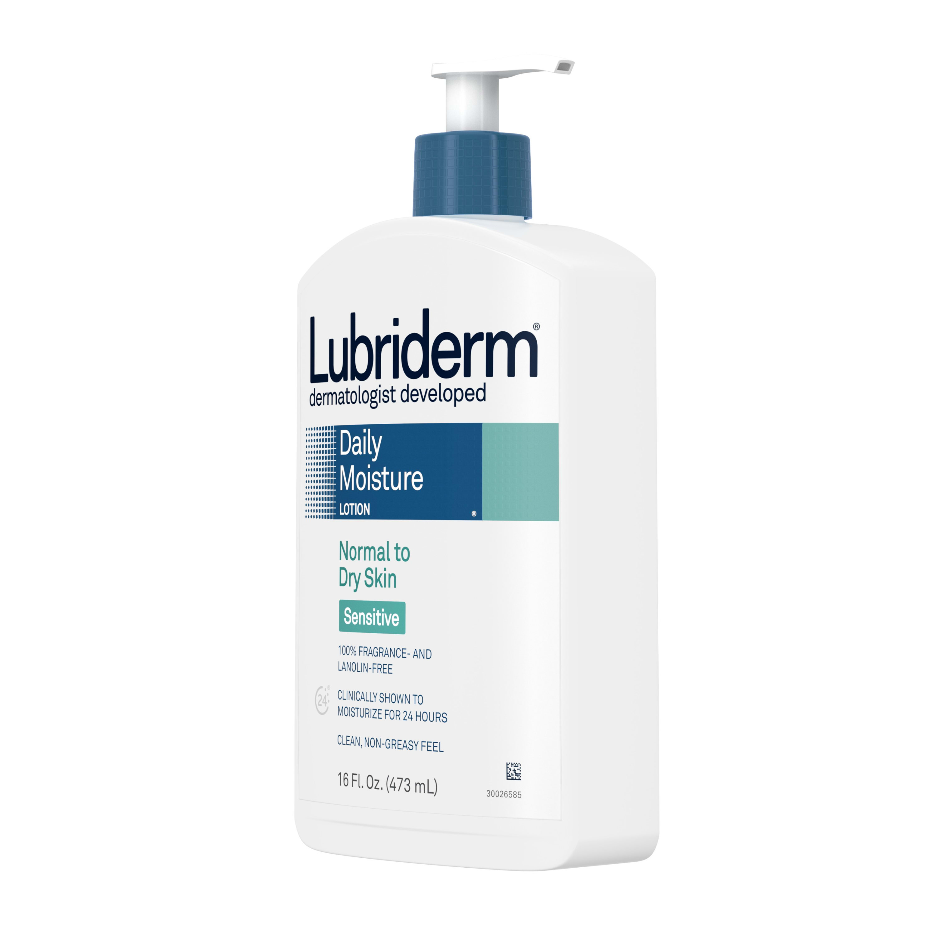 Lubriderm Daily Moisture Body Lotion for Dry Sensitive Skin, 16 fl. oz - image 5 of 10