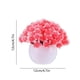 thumbnail image 3 of Bola de Bonsái de Flores Artificiales en Maceta | Plantas falsas de escritorio para decoración navideña interior | Material plástico | Amarillo, Naranja, Rojo Sandía, Rosa, Morado, Rojo | 12x12x12cm, 3 of 6