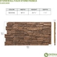 thumbnail image 4 of Ekena Millwork 48.625"W x 24.75"H x 1.25"D Cascade Stacked Stone, StoneWall Faux Stone Siding Panel, Sedona, 4 of 11