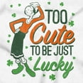 thumbnail image 2 of Olive Oyl Too Cute Irish Luck Clovers Women Plus Size Graphic Tee Tees Brisco Brands 3X, 2 of 3