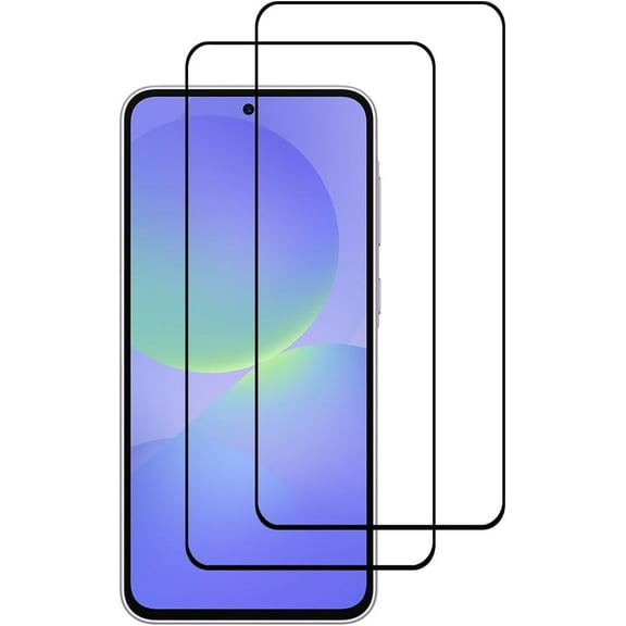 LEEKUANGSU [2 Pack] Black Tempered Glass Screen Protector Frontier Protective Protector Full Cover for Samsung Galaxy A36 2025