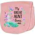 thumbnail image 2 of Inktastic My Great Aunt Loves Me Baby Burp Cloth, 2 of 3