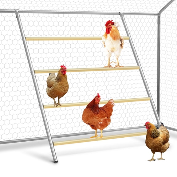 Pmango Chicken Perch for Coop, 41" W x 55" L, Chicken Roosting Bars, Toys Roost Ladder for Backyard Poultry, Funny Chicken Coop Accessories