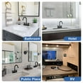 thumbnail image 2 of Vesteel 4 inch Bathroom Faucet, 2-Handle Stainless Steel Centerset Faucet with 360 Swivel Spout for Bathroom, Modern Bat Sink Faucet with Pop Up Sink Drain and Two Water Supply Lines, 2 of 7
