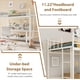 thumbnail image 3 of Beige tamaño individual metal loft cama con ladder & guardrail - heavy-duty, 400 lbs capacity, no box spring, fácil montaje, 3 of 7