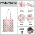 thumbnail image 5 of Cute Strawberry Canvas Tote Bag – Reusable Grocery Bag with Watercolor Red Berry & Kawaii Fruit Print for Strawberry Lovers & Summer Style Fans, 5 of 7