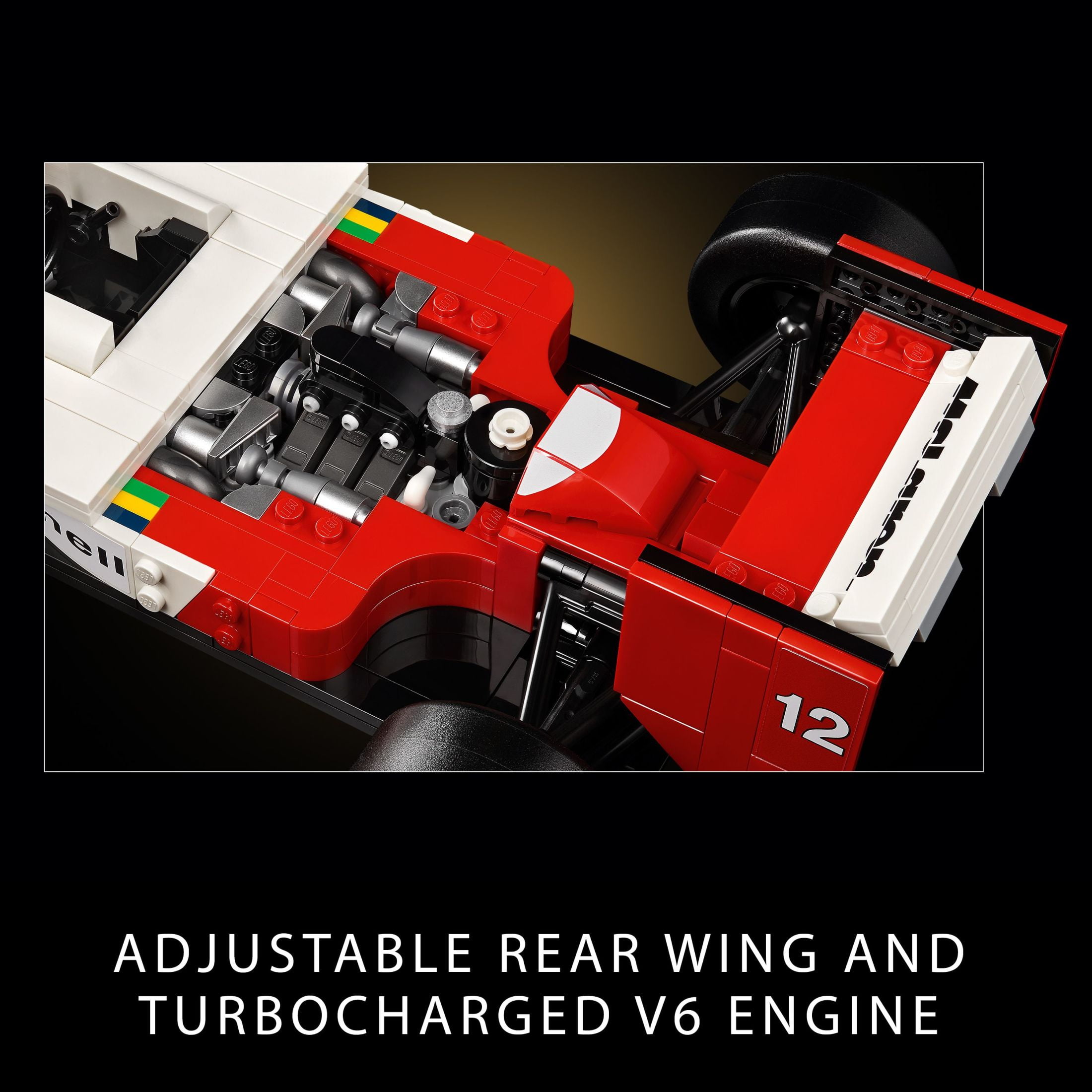 LEGO Icons McLaren MP4/4 & Ayrton Senna Minifigure, Holiday or Birthday Gift Idea for Home Office Decor, F1 Building Set for Adults and Fans of Cool Model Race Cars, 10330