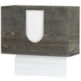 thumbnail image 4 of MyGift Vintage Gray Wood Wall Mounted Bathroom Paper Towel Holder, Disposable Hand Towel Dispenser Guest Restroom, 4 of 6