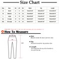 thumbnail image 3 of Yievot Wide Leg Pants for Women XL Brown Clearance Womens Elastic Waist Stretch Printing Thin Stretch Skinny Button Pants Trousers, 3 of 7