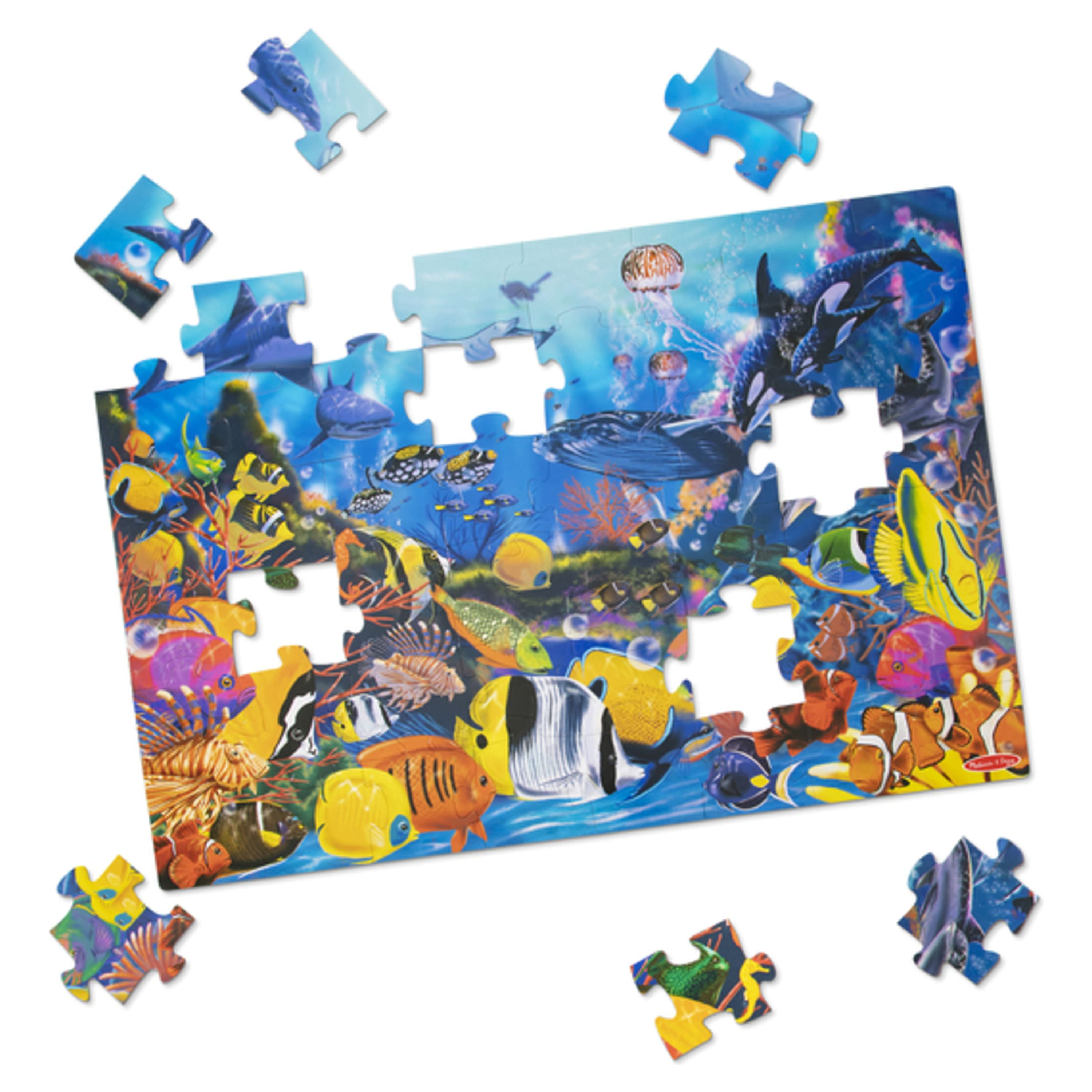 Melissa & Doug, Underwater Ocean Floor Puzzle, 48 pcs, 2ft x 3ft